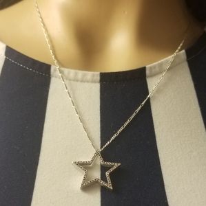 CZ Star Necklace- Stamp 925 includes 20" chain